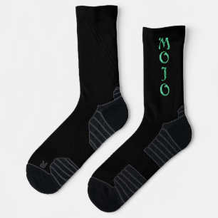 Mojo verde y negro calcetines de alto rendimiento