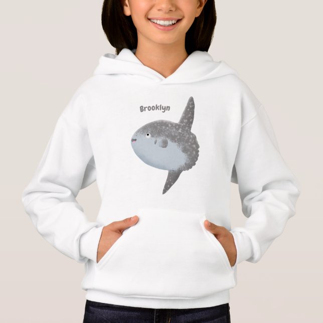 Mola mola de pez luna oceánica lindo personalizado (Anverso)