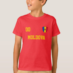 Moldavia Custom Name & Number Football Kids Jersey