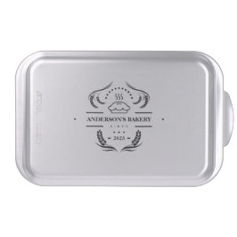 Molde Para Pasteles Logo de panadería de nombre familiar personalizado