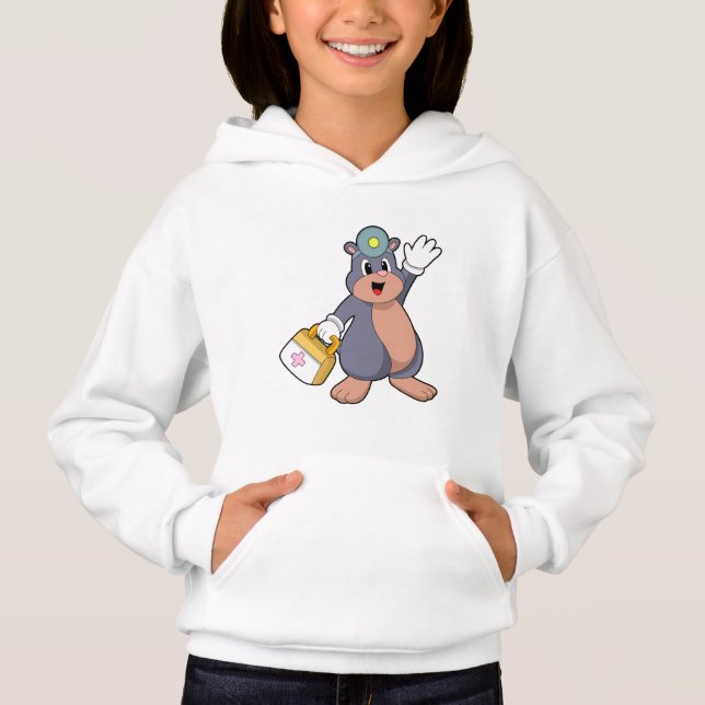 Mole como enfermera con kit de primeros auxilios.P (Anverso)