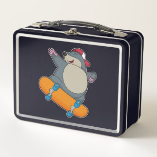 Mole como Skater con Skateboard