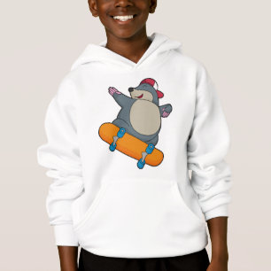 Mole como Skater con Skateboard