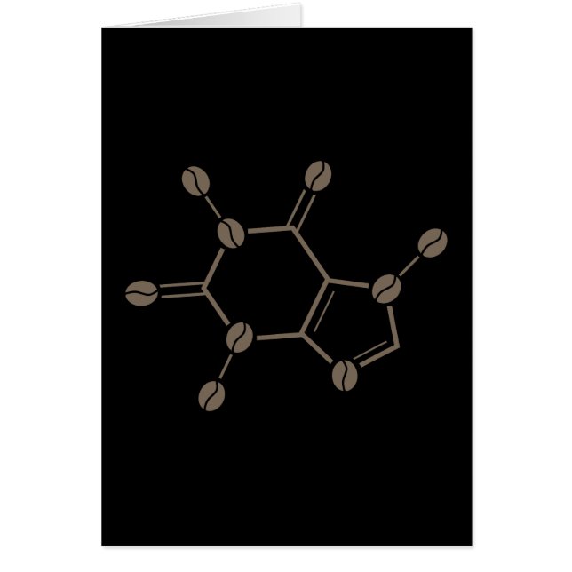 molécula de granos de cafeína (Frente)