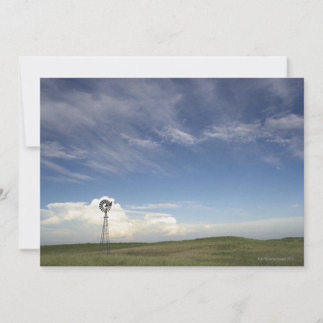 Molino de viento en campo (Anverso)