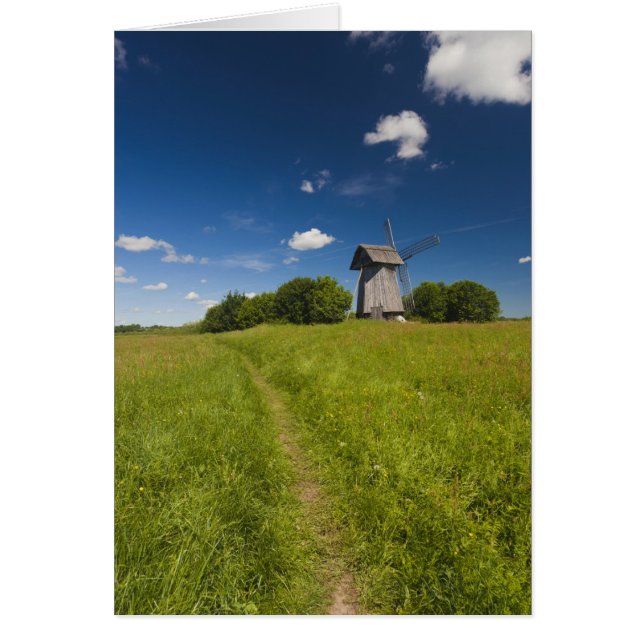Molino de viento en Mikhailovskoye (Frente)