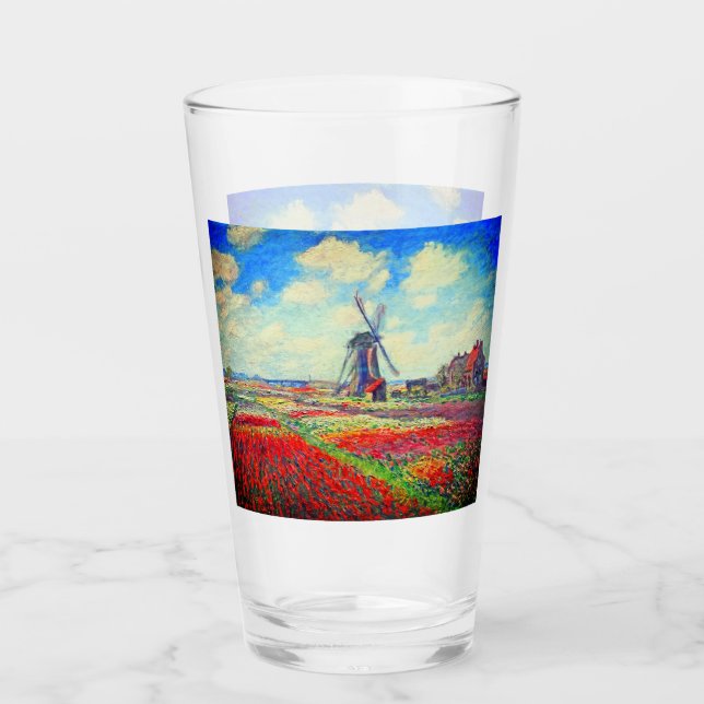 Molino de viento Monet Tulips (Anverso)