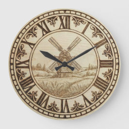 Molino de viento - Reloj de pared