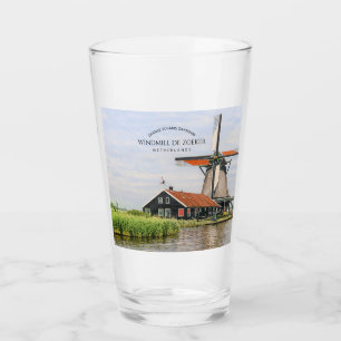 Molino de viento Zaanse Schans Acuarela Patrimonio