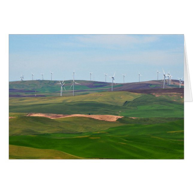 Molinos de viento en las colinas de Palouse de Ste (Anverso (Horizontal))