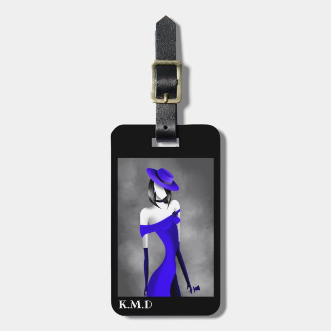 Mollo de Gangster romántico con etiqueta de equipa (Frente Vertical)