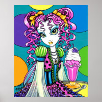 "Molly" Crema de Hielo Arcoiris Posters de hadas