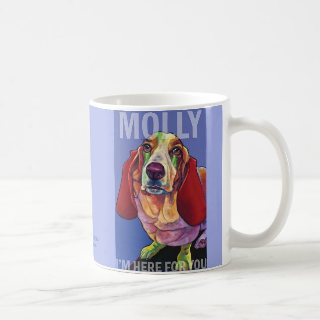 Molly la taza del perro de la terapia del (Derecha)