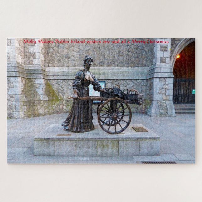 Molly Malone Dublín Irlanda. Rompecabezas (Horizontal)