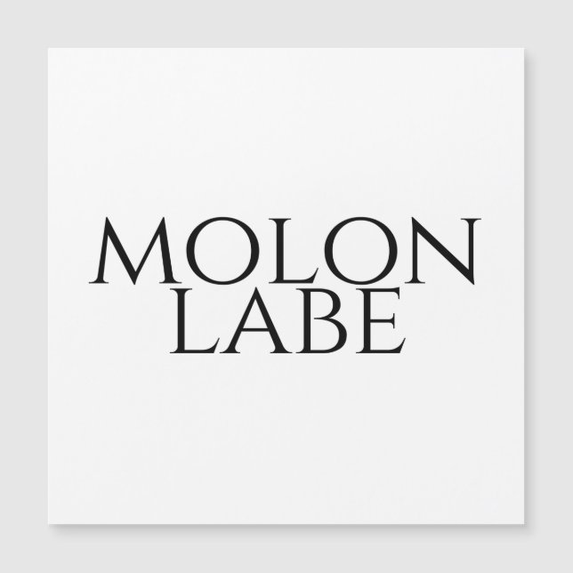 Molon Labe (Anverso)