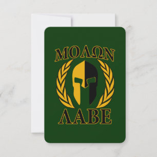 Molon Labe Laurels Espartano Decoración Verde Fore