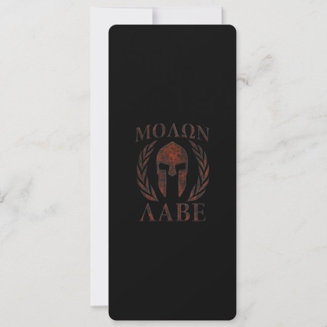 Molon Labe Laurels Guerreros Espartanos (Anverso)