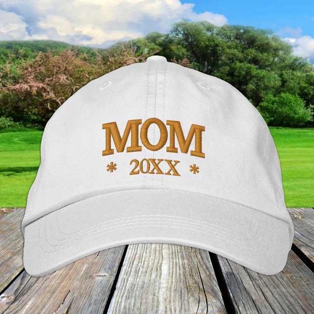 MOM 20XX gorra de béisbol bordada oro / blanco (Subido por el creador)