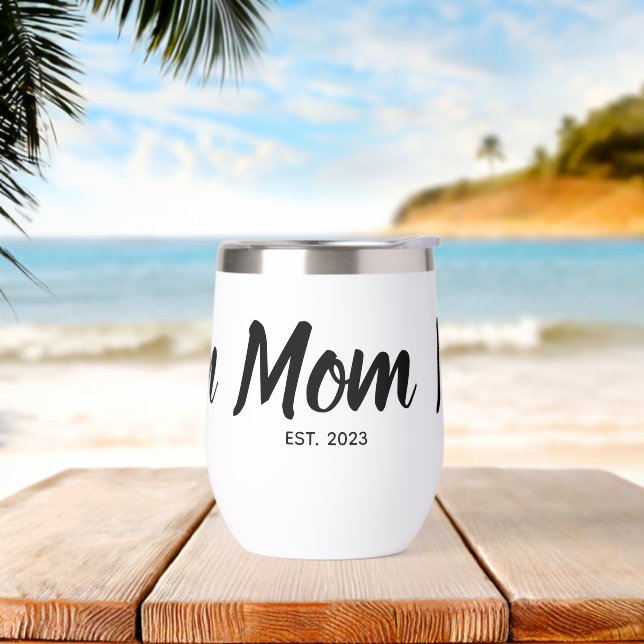  Mom Established Black Script Custom Date (Playa)