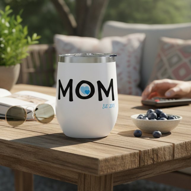 Mom Established Double Nested Blue Heart (Subido por el creador)