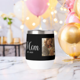 Mom Established Script Black Photo