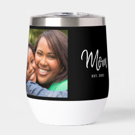 Mom Established Script Black Photo