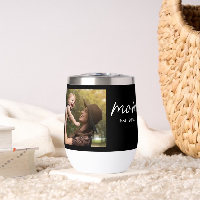 Mom Established Script Black Photo (Sala de estar (girada))