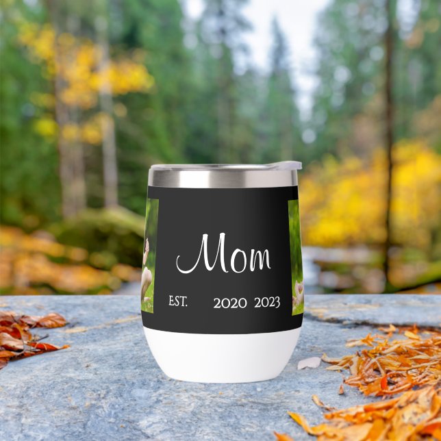 Mom Established Script Black Photo (Exterior)