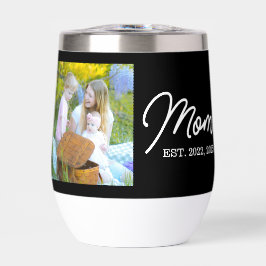 Mom Established Script Black Photo