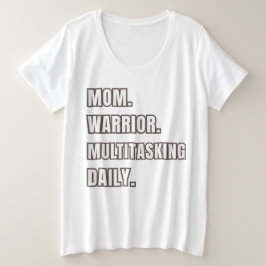 Mom Gift 2026 Mom Warrior Multitasking Daily White