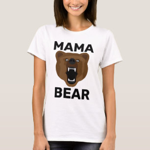 MOM MAMA OSO GRIZANTEMENTE Camisetas DEL DÍA DE LA