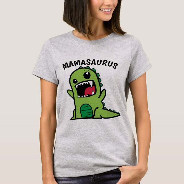 MOM MAMASAURUS DINOSAUR Camisetas DIVERSAS (Anverso)