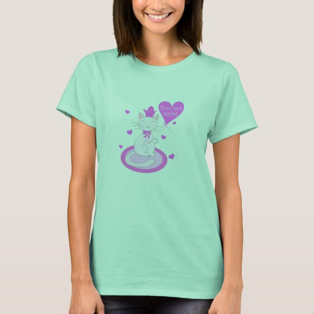 MOM Purr-fecto - camiseta (Anverso)
