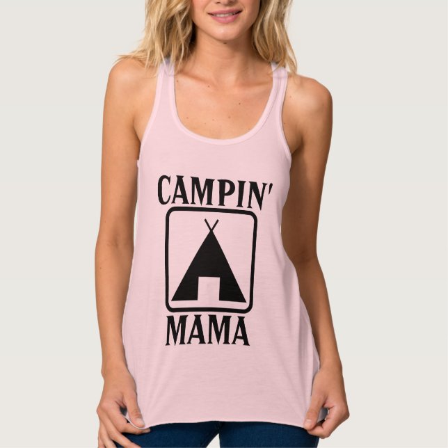 MOM TENT CAMPING Camisetas (Anverso)
