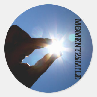 MOMENT2SMILE Gran pegatina redondo