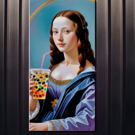 Momento de Bubble Tea de Mona Lisa – Póster Brilla