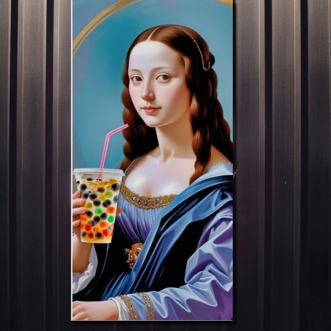 Momento de Bubble Tea de Mona Lisa – Póster Brilla (Subido por el creador)