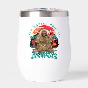 Momento del Maestro Zen Bigfoot Arte Retro de Medi