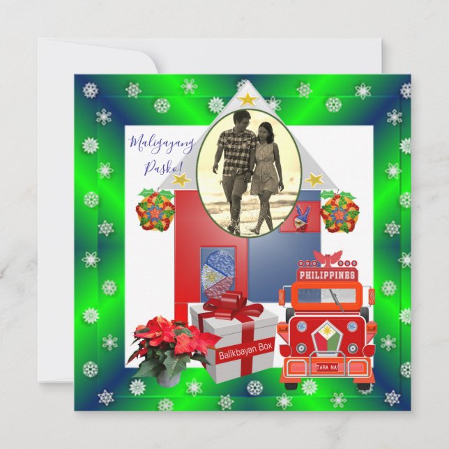 Momento especial, tarjeta de Navidad filipina de (Anverso)