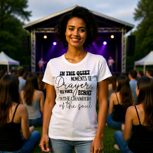 Momentos de Oración en Silencio Su Voz Remera del