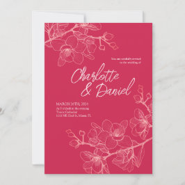 Momentos de Orquídea Magenta | Invitación a la bod