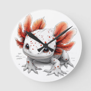 Momentos encantados Reloj de pared Axolotl