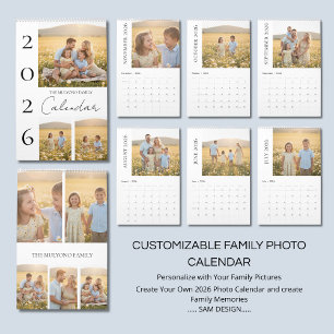 Momentos Familiares Relajados Calendario de Fotos 