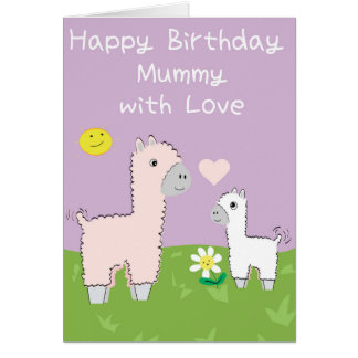Momia con amor - tarjeta del feliz cumpleaños de