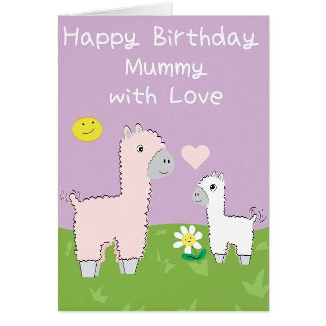 Momia con amor - tarjeta del feliz cumpleaños de (Frente)