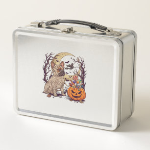 Momia de Halloween Bulldog Francés Calabaza Carame