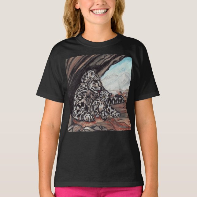 MOMMA Y CUB NIEVE LEOPARE top (Anverso)