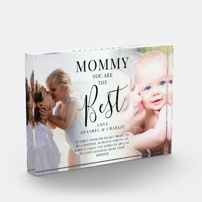 'MOMMY', eres el mejor' nombre y cita de fotos (Izquierda)