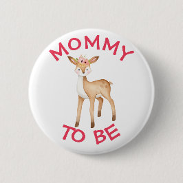Mommy to be Woodland Animals botón de Baby Shower