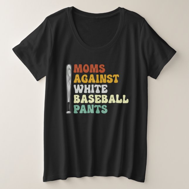 Moms Against White Baseball Pants     2 (Anverso del diseño)